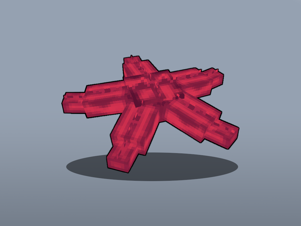 Starfish Blockbench model